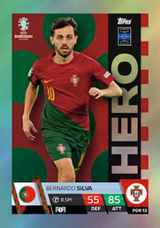 Bernardo Silva Portugal Topps Match Attax EURO 2024 Hero #POR13